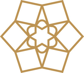 Mandala element decoration in Islamic style