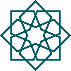 Mandala element decoration in Islamic style