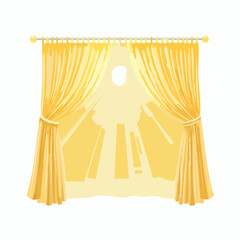 Curtains with sunlight – Sheer curtains gently swaying, sunlight casting soft patterns.
