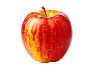 Red and yellow apple isolated on black background, Isolated On Transparent Background, Png