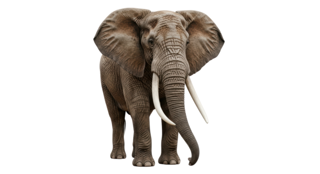 Isolated African Elephant