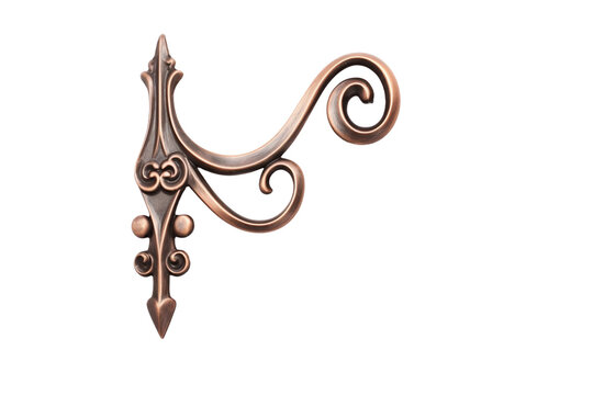 Decorative hook with vintage-style curves