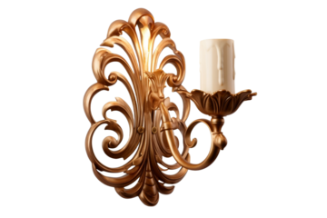 Wall-mounted sconce with artistic shape