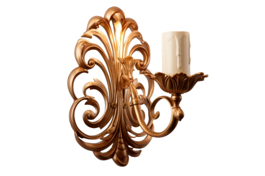 Wall-mounted sconce with artistic shape