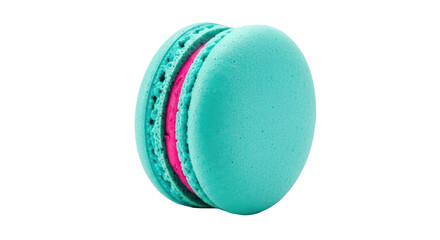 Isolated Turquoise Macaron