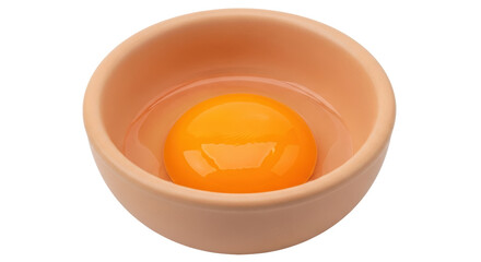 Isolated Egg Yolk in Bowl