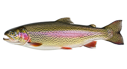 Isolated Rainbow Trout Fish