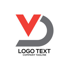 VD letter creative modern logo design