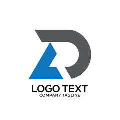 LD or LR letter creative modern logo design