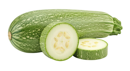 Isolated Zucchini and Slice