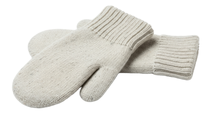 Isolated Wool Mittens