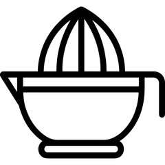 Citrus juicer outline icon vector