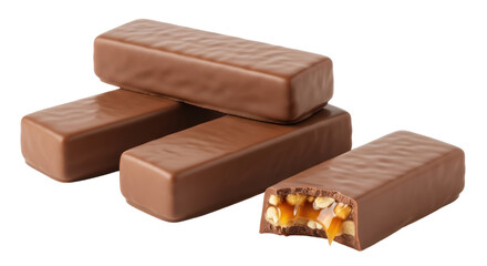 Isolated Chocolate Candy Bars