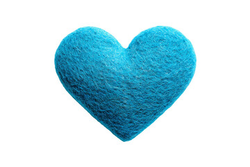 Fototapeta premium Felt heart art studio png design bright close-up