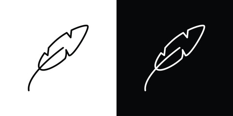 Light weight icon. Stroke pictogram. Vector illustration. Vector sign for mobile app and websites.