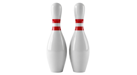 Isolated Bowling Pins