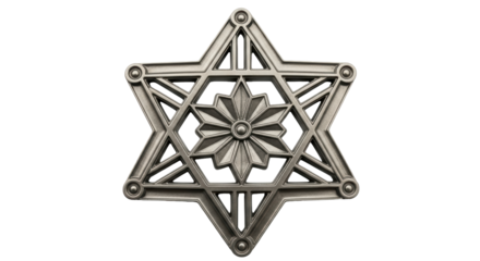 Isolated Ornate Metal Star