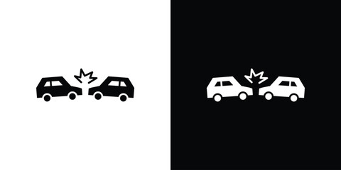 Rear end collision icon