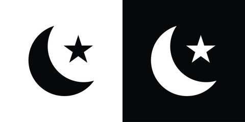 Moon and star icon