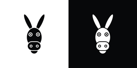 Obraz premium Donkey icon