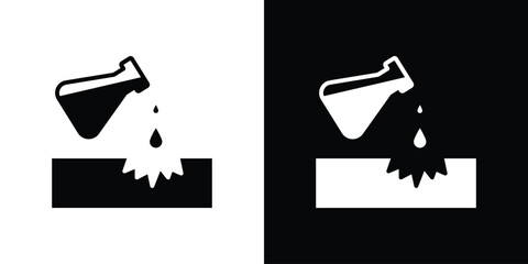 Corrosive substance icon