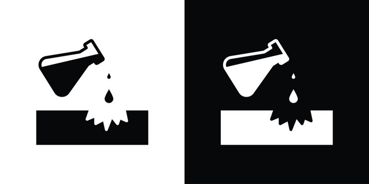 Corrosive substance icon