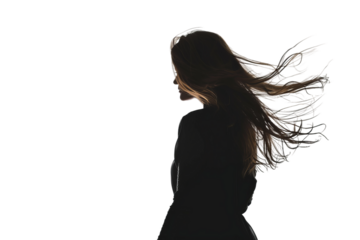 Beautiful woman in perfect pose isolated on transparent background ideal for lifestyle magazines and fashion photo shoots