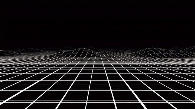 Abstract grid landscape