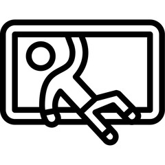 Person trough window Icon