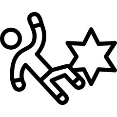 Person falling burst Icon