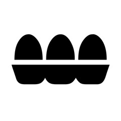 Egg carton icon vector illustration