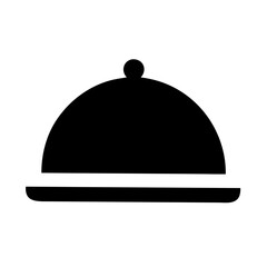 Food serving icon vector illustration