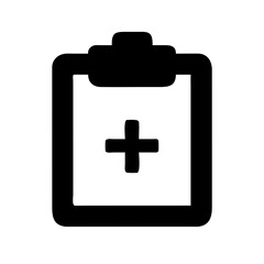 Medical clipboard icon vector illustration