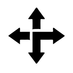 Multiple directions icon vector illustration