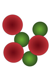 Red Green Circles White Background creative projects, wallpapers, prints, technology