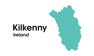 Obraz premium kilkenny ireland map