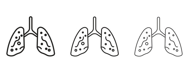 Tuberculosis TB icon for Graphic Design Projects