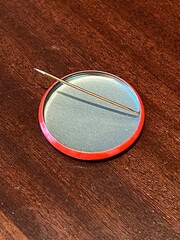 Backside of a vintage pin