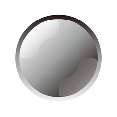 丸いシルバーのUIボタン_02