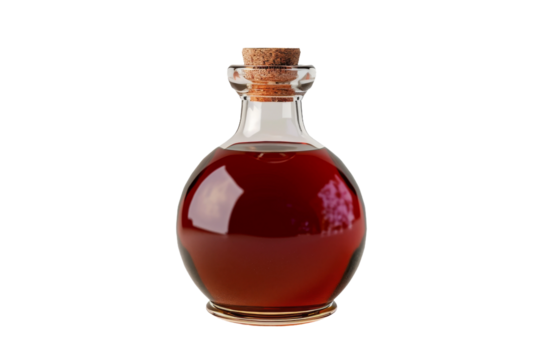 Magical Potion Bottle on Transparent Background, Ideal for Fantasy Concepts