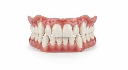 Obraz premium Dentures teeth dental prosthesis false teeth artificial teeth prosthetic teeth healthcare dentistry gums
