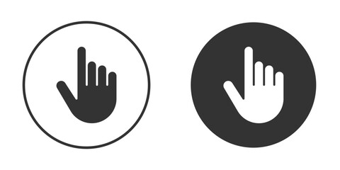 Pointing hand icon vector clipart in black colors. suitable for graphic work
