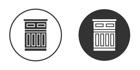 Mood board icon vector clipart in black colors. suitable for graphic work