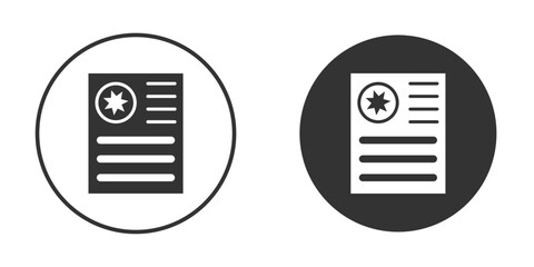 License icon vector clipart in black colors. suitable for graphic work