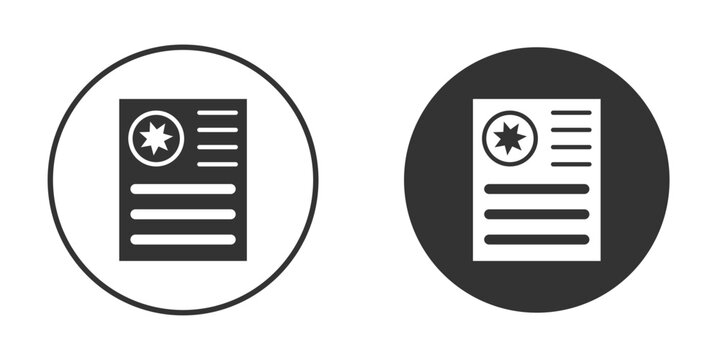 License icon vector clipart in black colors. suitable for graphic work