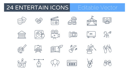 Party and Celebration Icons – Vector Set for Birthday, Festive, and Holiday Events