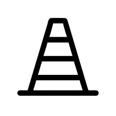 Traffic cone icon vector illustration
