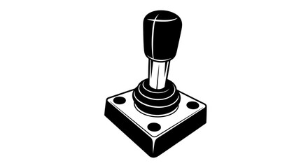 Vector retro arcade joystick vector illustration for gaming enthusiasts and vintage technology lovers design asset