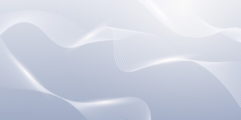 Modern abstract background with flowing lines. Digital future technology concept. vector illustration.