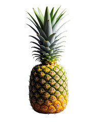 Fototapeta premium Fresh ripe pineapple fruit isolated on a white background